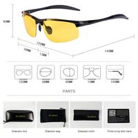 RCAMIAL okulary noktowizyjne fotochromowe okulary żółte soczewki polaryzacyjne UV400 okulary jazdy dla kierowców samochodów Sport mężczyźni kobiety 6